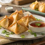 Gluten-Free Crab Rangoonwith dipping sauce