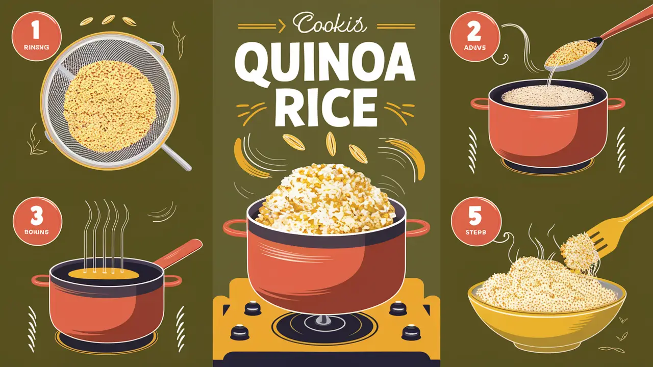 Step-by-step guide on how to cook quinoa rice