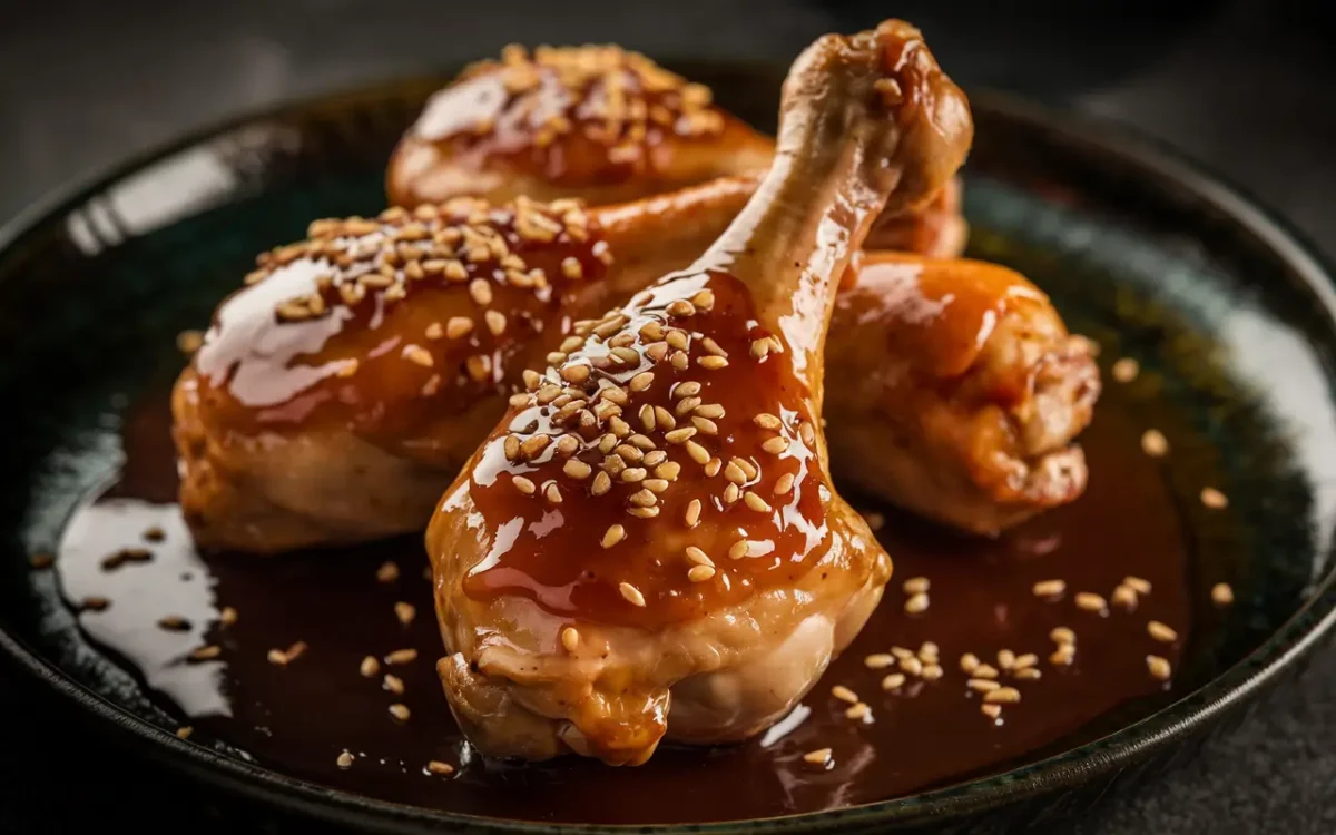Honey Garlic Chicken Close-up