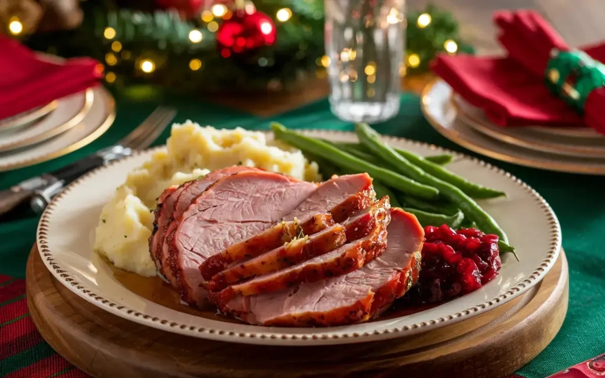 Honey Glazed Ham Slow Cooker Meal with Side Dishes