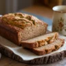 Freshly baked keto zucchini bread loaf