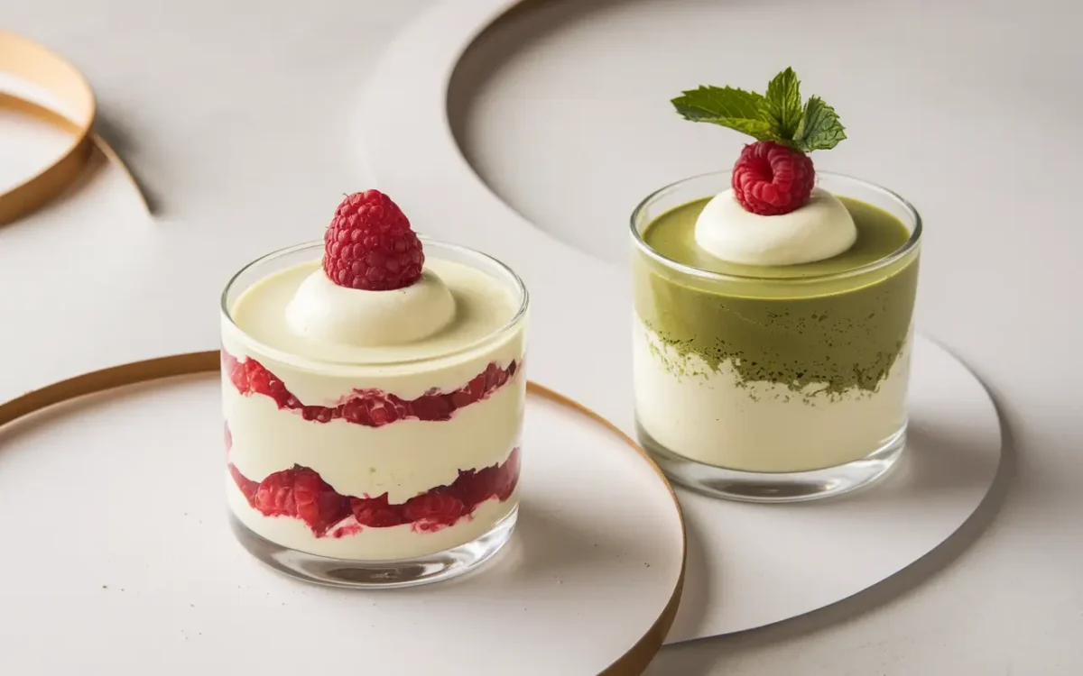 White chocolate mousse dessert variations