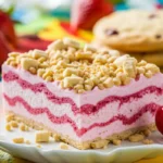 Strawberry shortcake ice cream bar