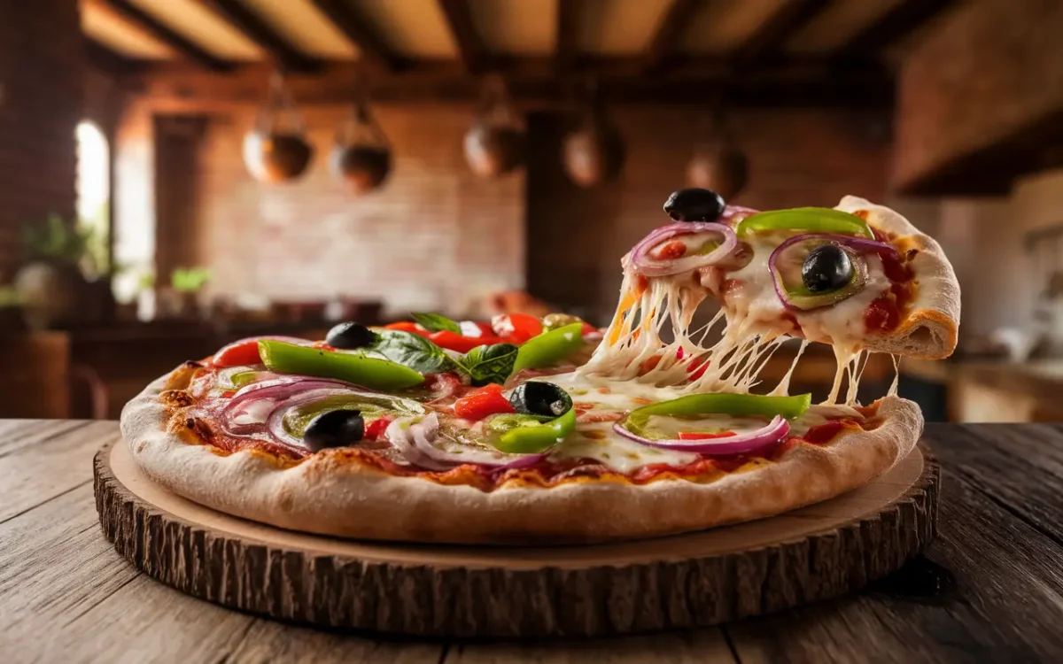 Wholly Pizza fresh from the oven