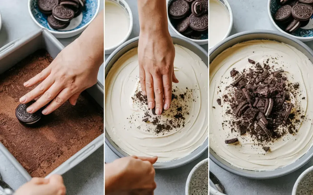 Oreo Cheesecake Bars step-by-step guide
