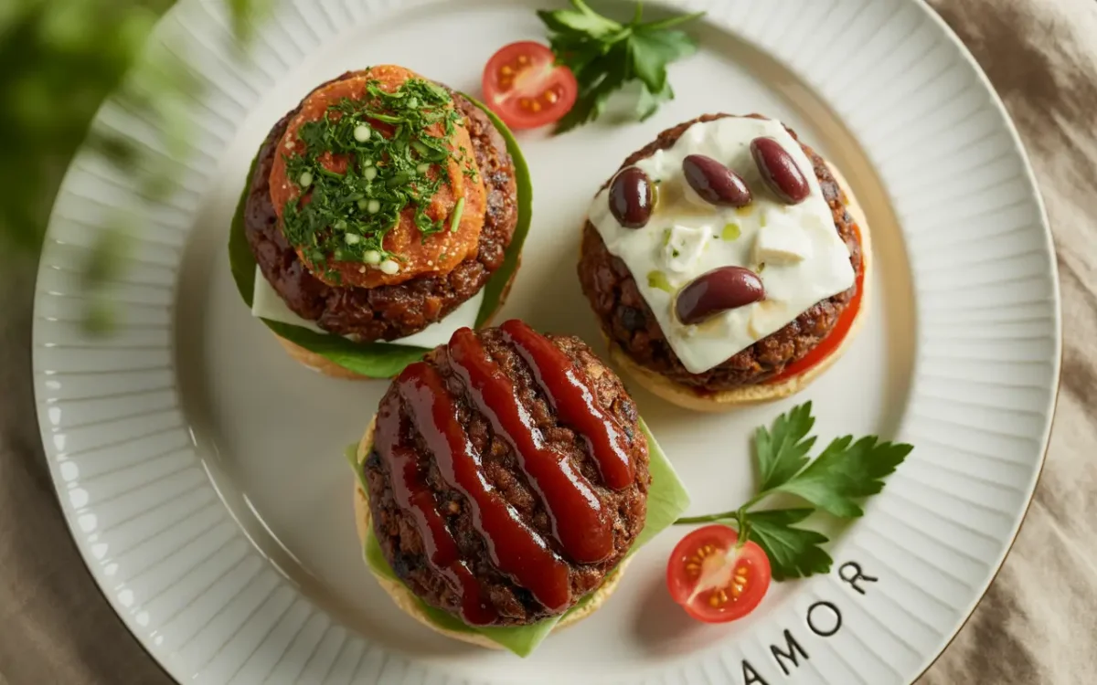 Flavorful variations of soybean burgers