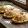 Beef sourdough empanadas recipe on rustic table