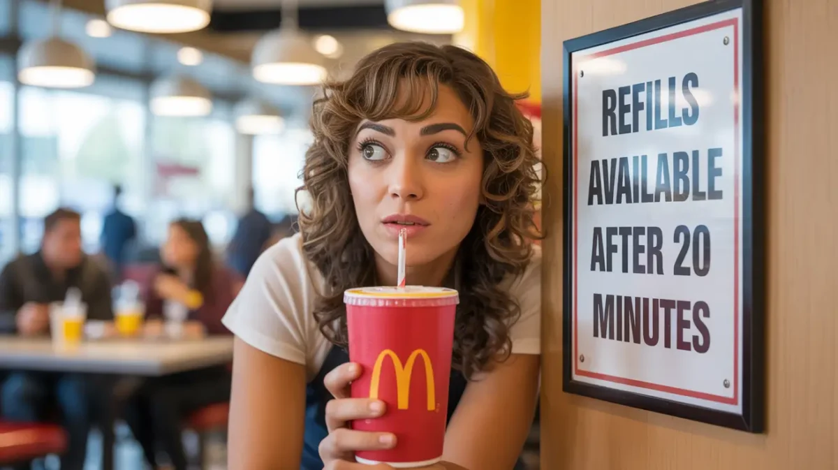 Customer unsure about refill rules at McDonald’s