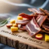 Carnivore Snax real meat snack on cutting board