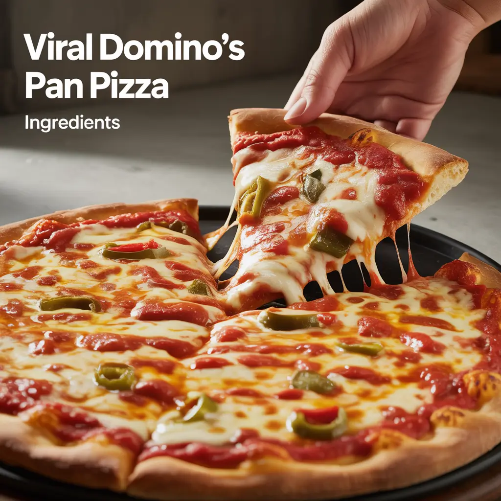 Viral Domino's Pan Pizza with crispy crust