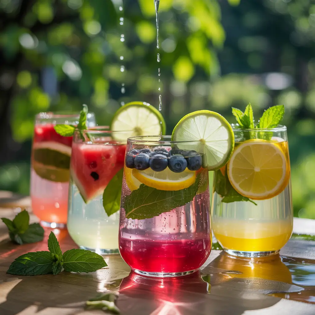 cucumber lemonade with mint