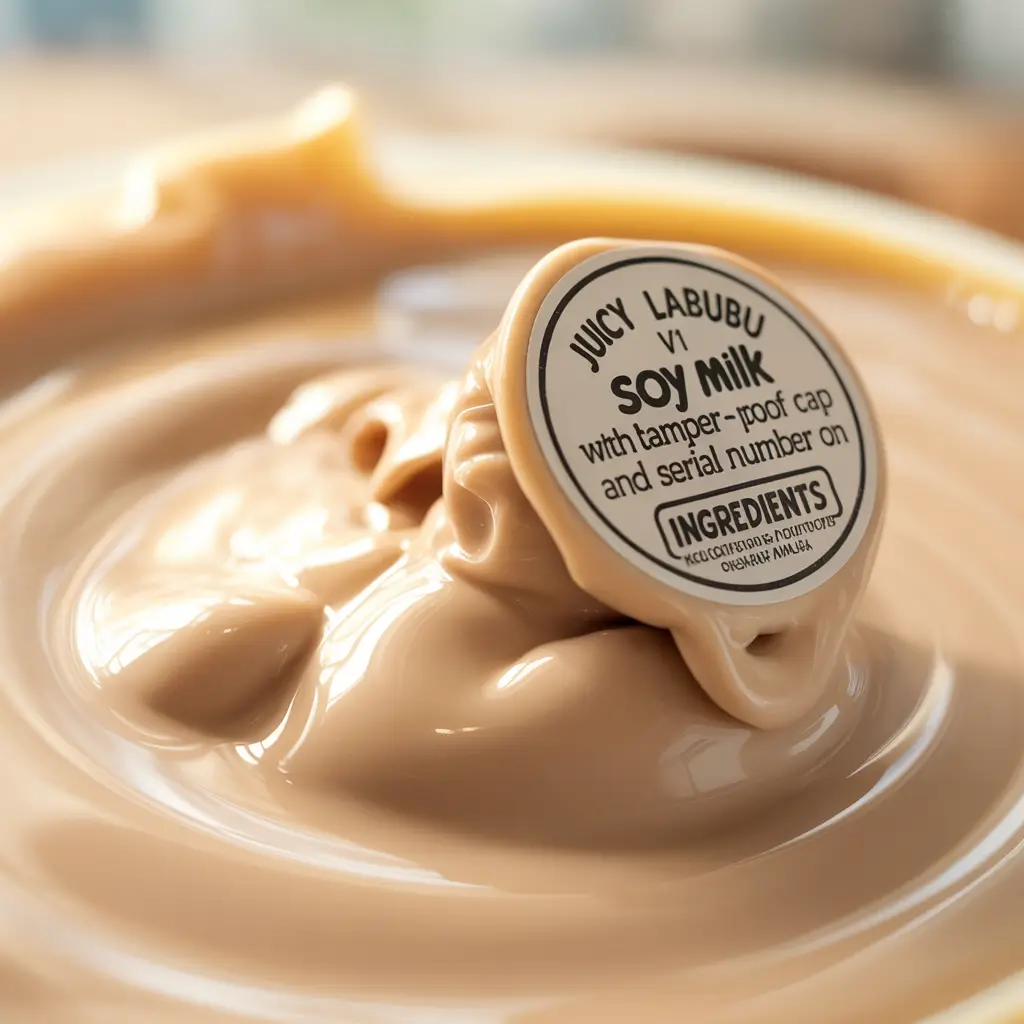 Labubu soy milk V1 seal and serial number verification