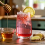 Recipe for Japanese pink salt trick with lemon, honey, and ginger