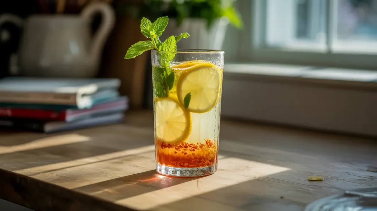 master cleanse diet detox drink on counter