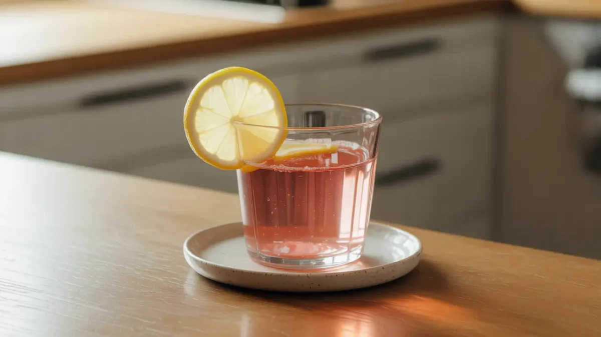 Japanese pink salt drink recipe for detox and hydration