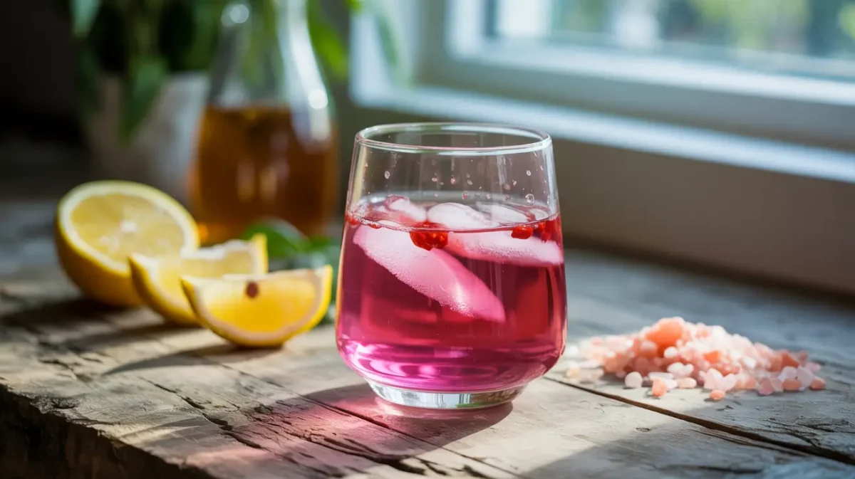 japanese pink salt weight loss drink recipe in morning setting
