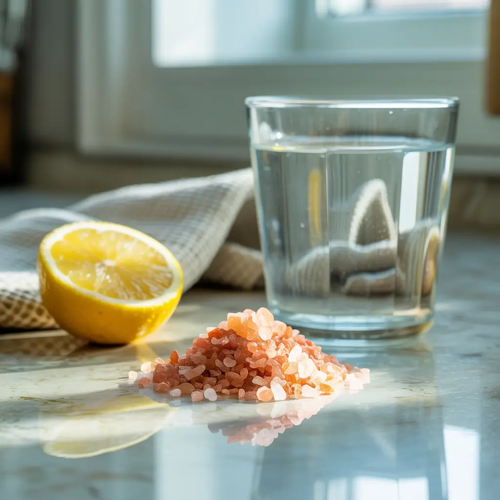 Japanese pink salt ingredients for detox recipe