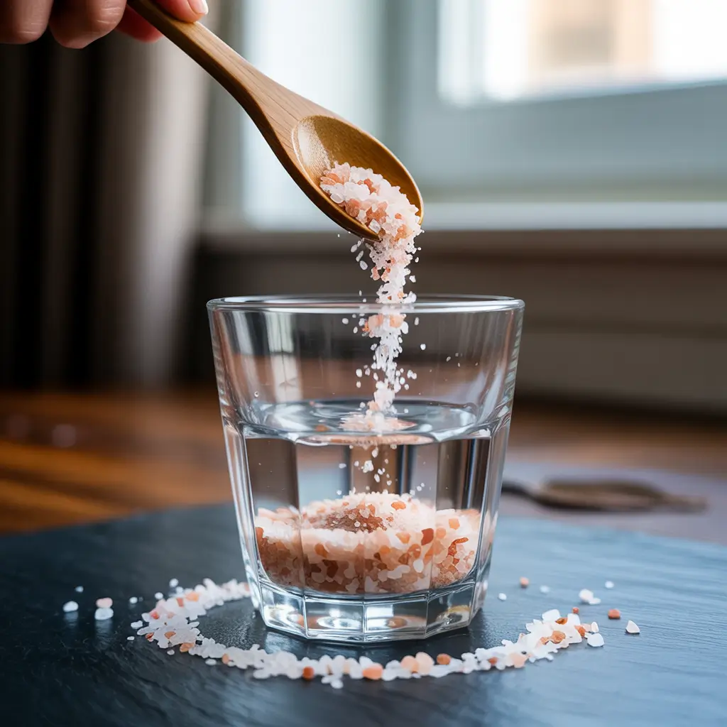 Step-by-step Japanese pink salt drink recipe