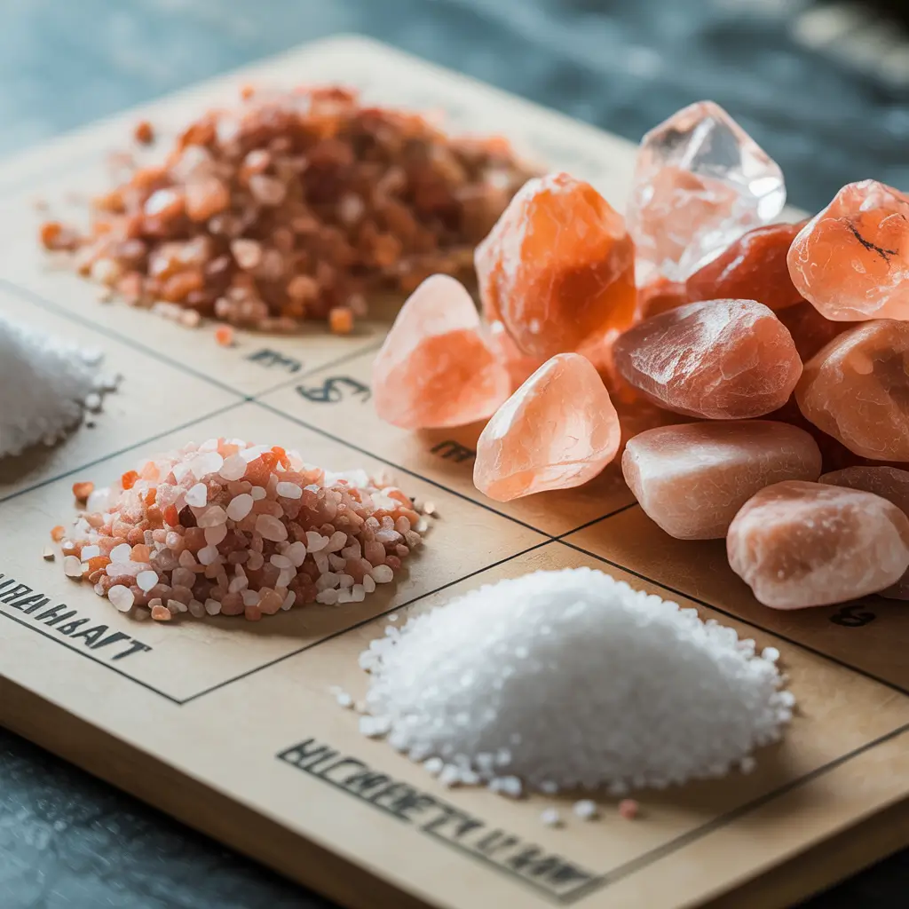 pink salt diet comparison with table salt and sea salt