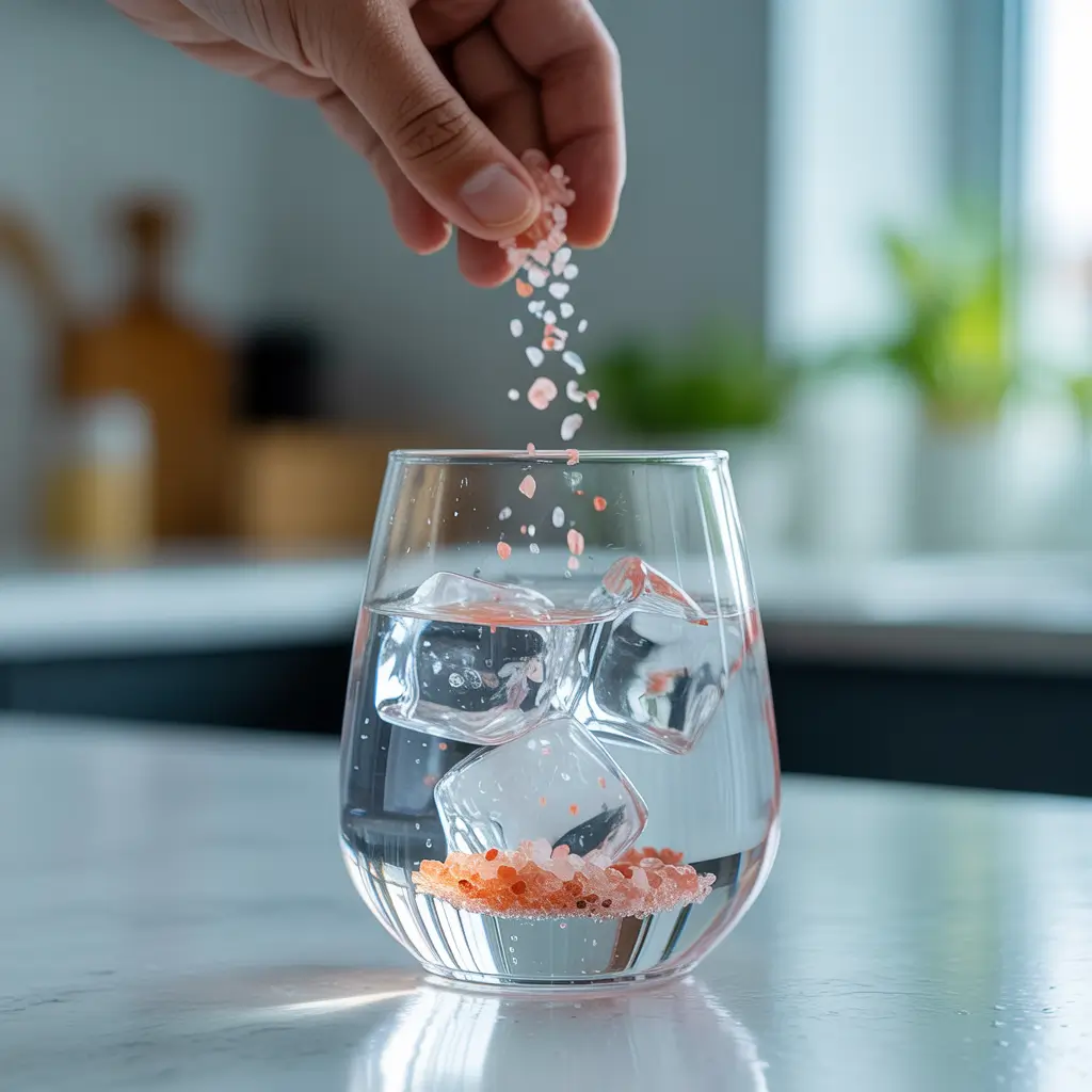Preparing pink salt ice diet recipe step by step