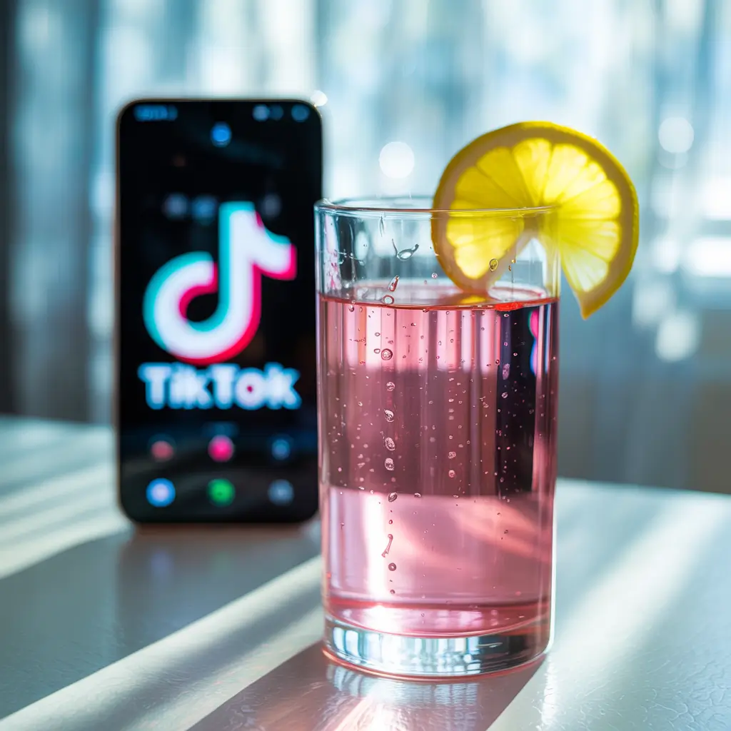 TikTok pink salt trick drink