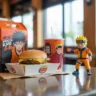 Burger King Naruto meal box and collectible toy 2025
