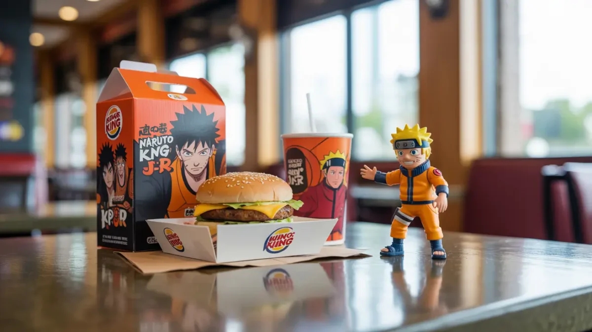 Burger King Naruto meal box and collectible toy 2025