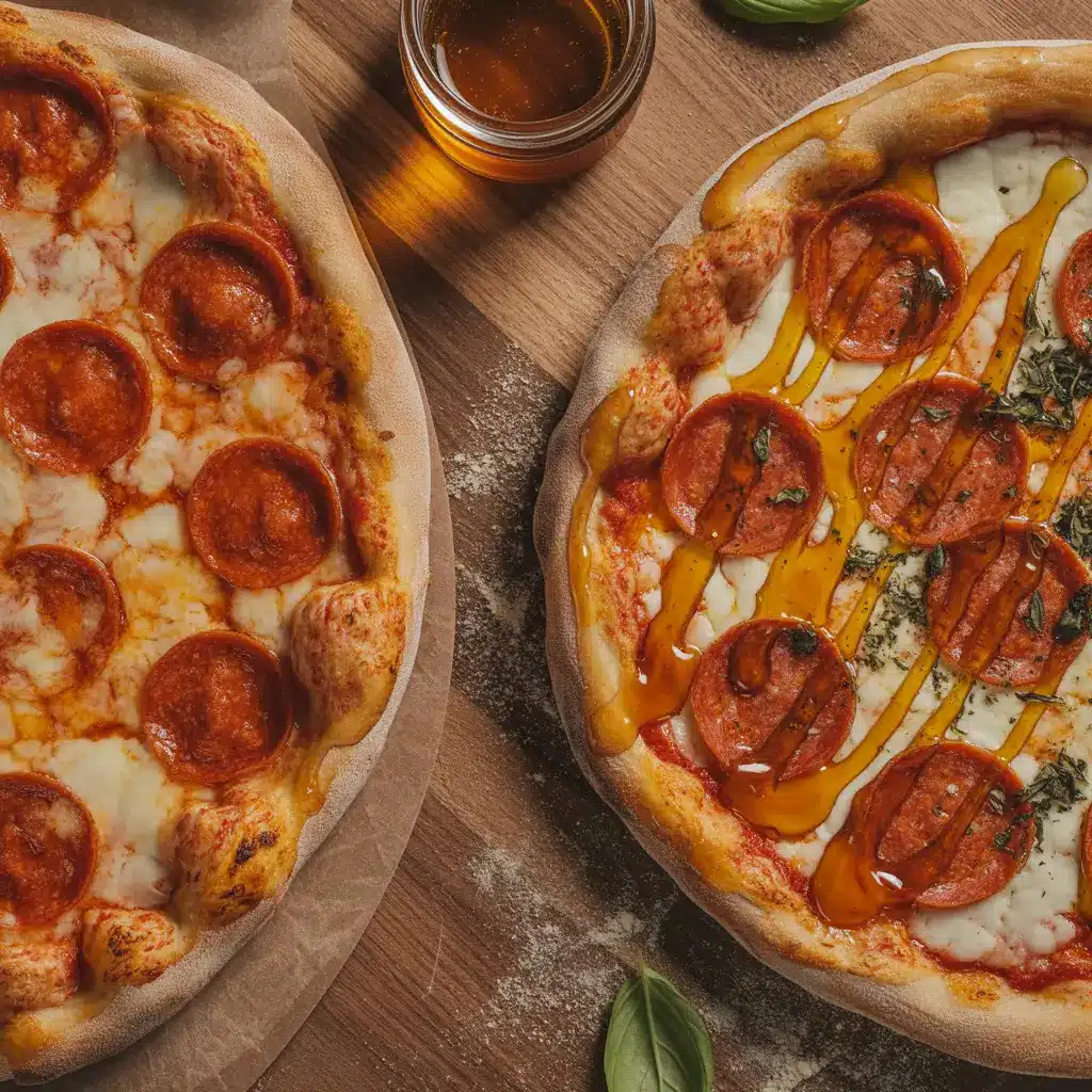 Marco’s Hot Honey Pizza compared to a traditional pepperoni pizza