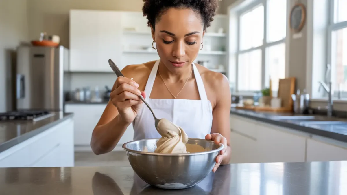 Chef Ruby preparing Protein Ice Cream – Banana-Free, 28 g Protein for HighTasty.com