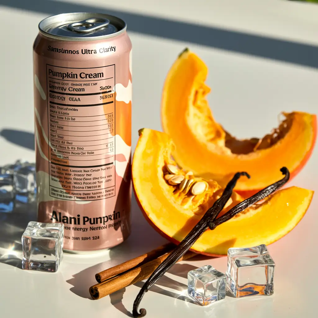 Alani Pumpkin Cream nutrition facts and ingredients close-up