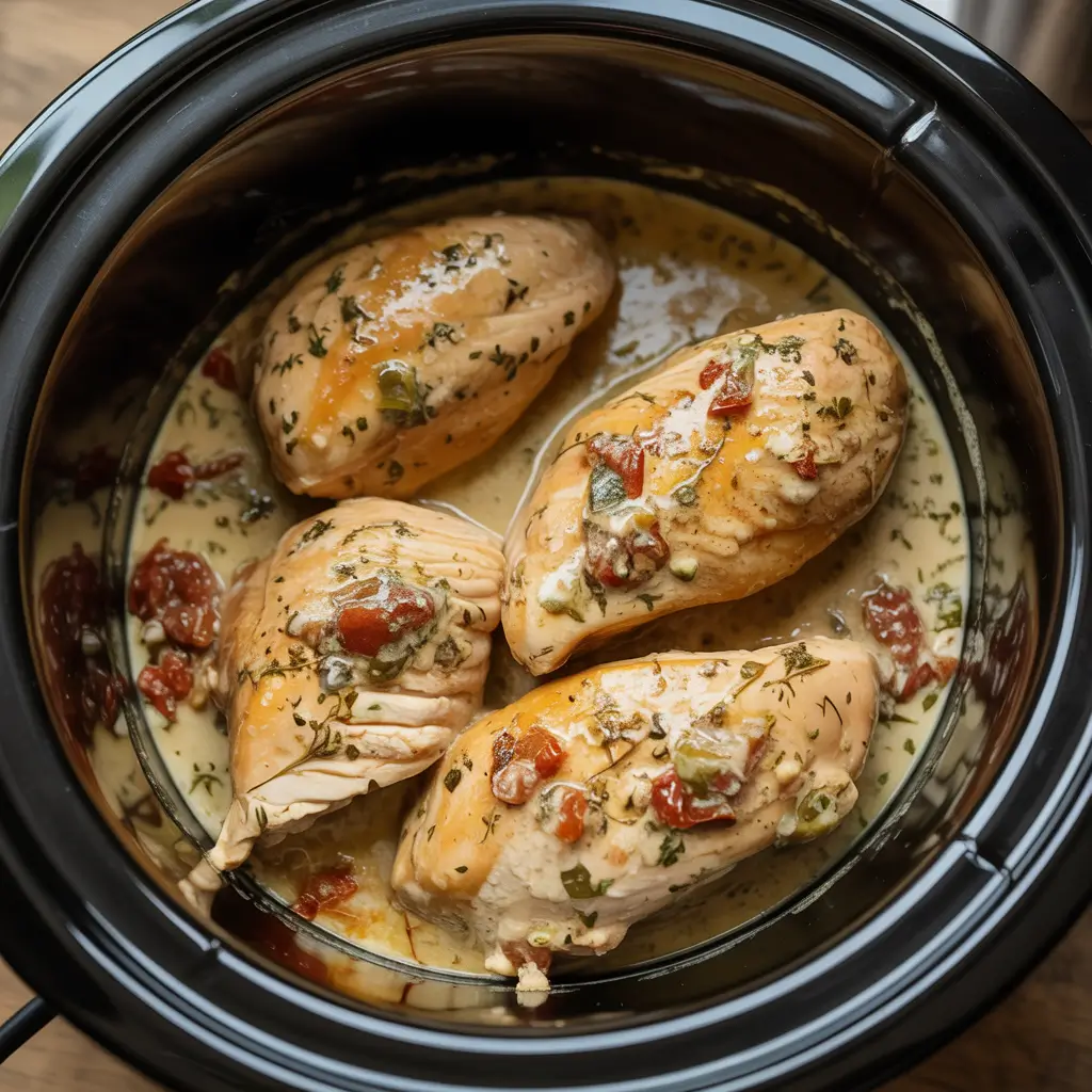 how to make crock pot marry me chicken step-by-step