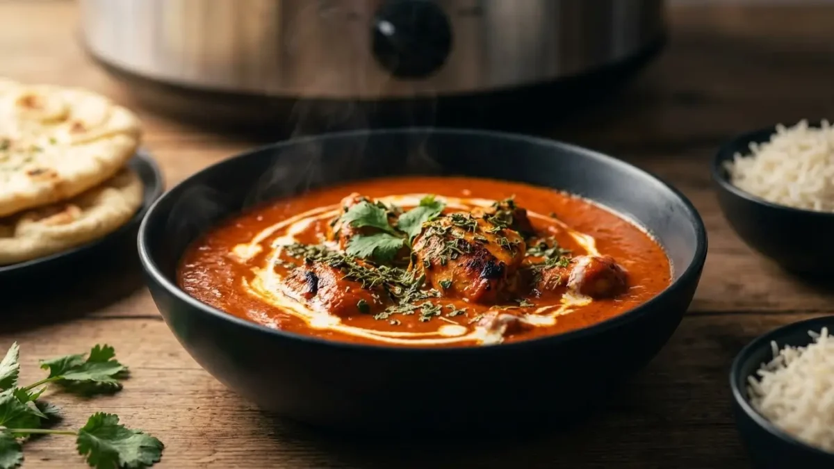 Slow cooker butter chicken recipe creamy restaurant-style dish