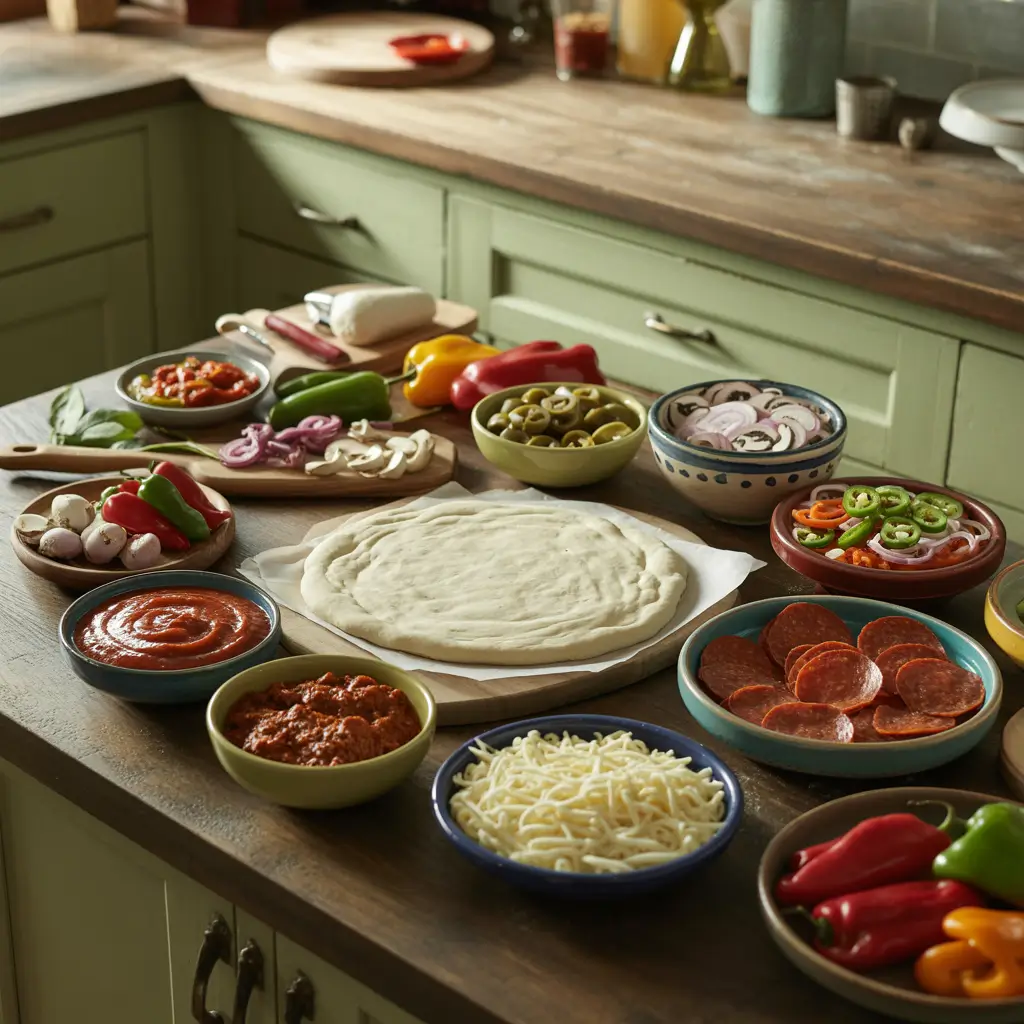 Domino’s Pizza 67 ingredients layout