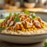 Easy Street Corn Chicken Rice Bowls with creamy corn