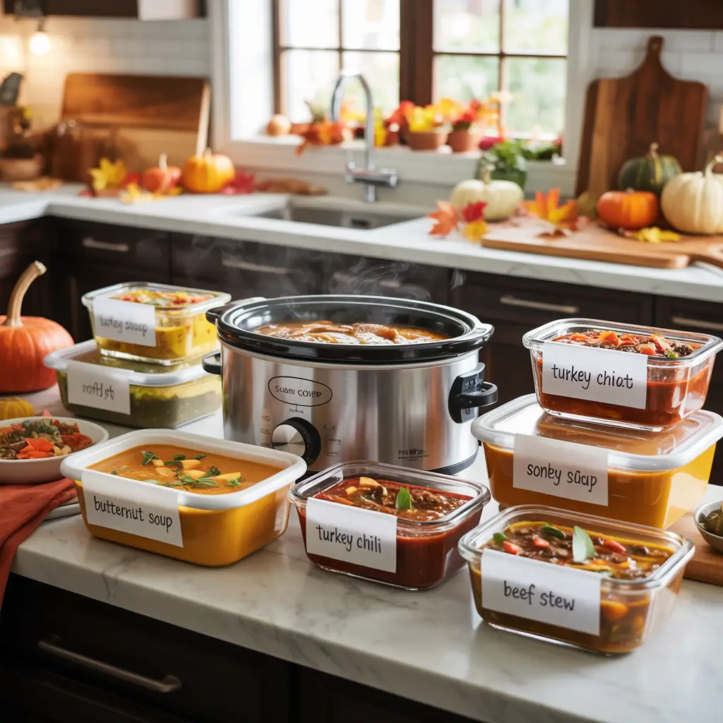 freezer friendly slow cooker fall meals