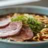 beef ramen noodle bowl with rich broth and tender beef