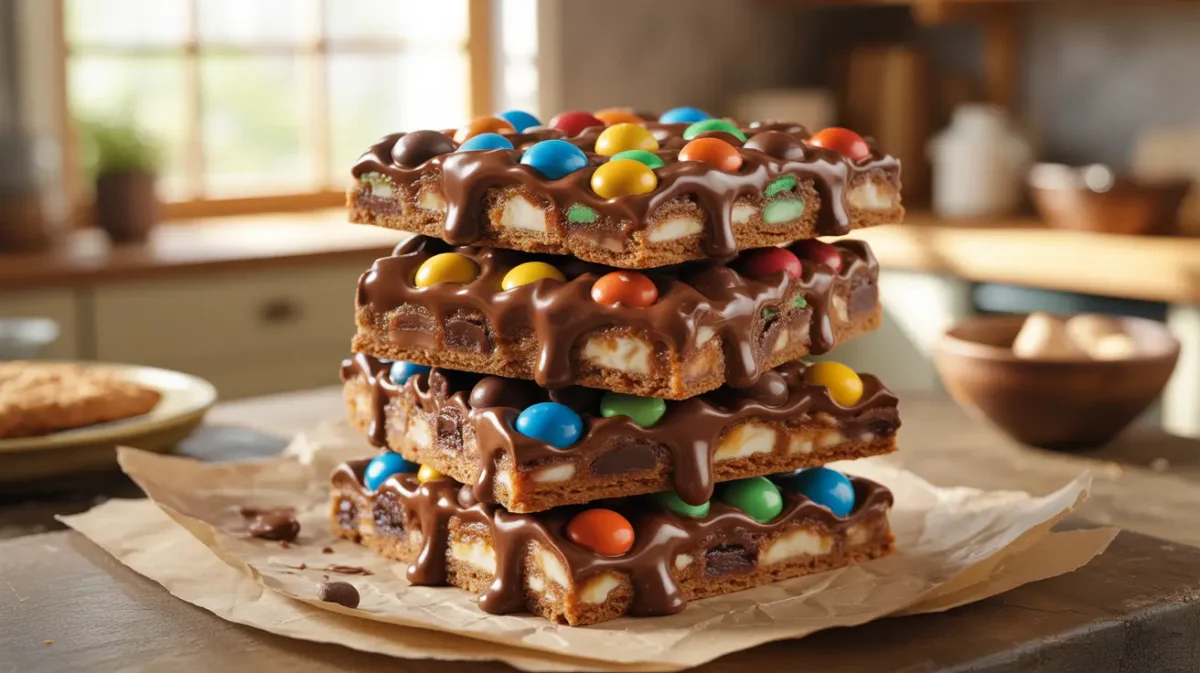 monster cookie bars thick and chewy