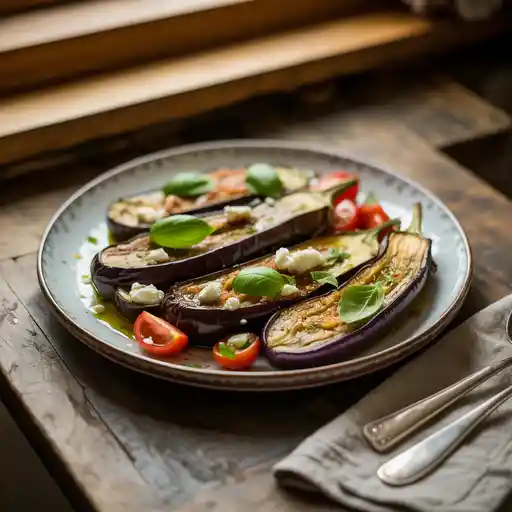 No stress eggplant dinner made with simple ingredients