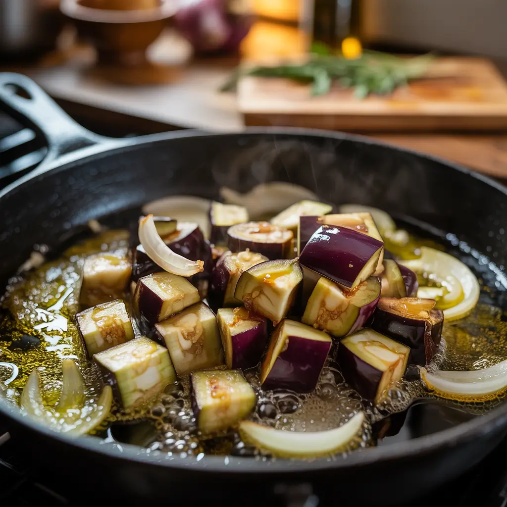 Cooking eggplant for a 20 minute eggplant dinner