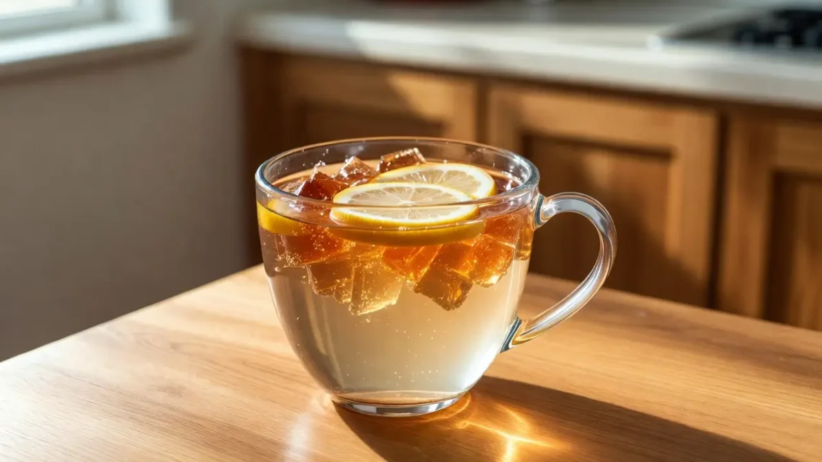 benefits of drinking gelatin healthy drink recipe