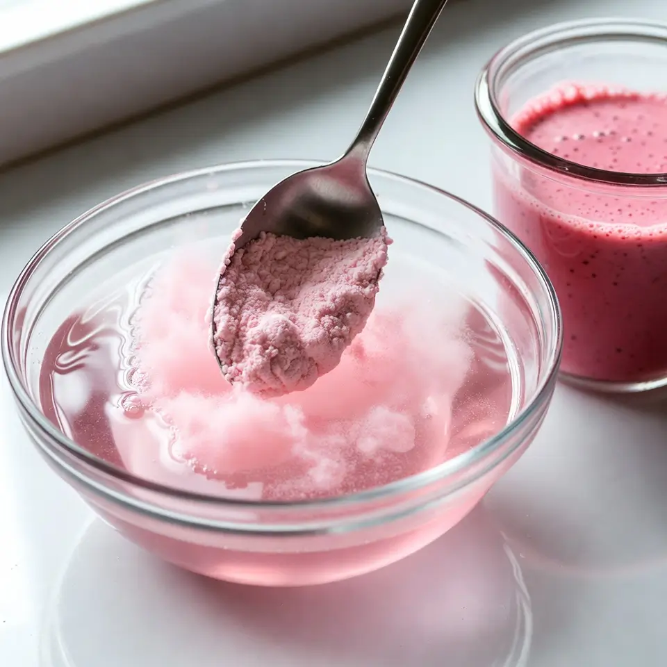 how to make pink gelatin trick recipe