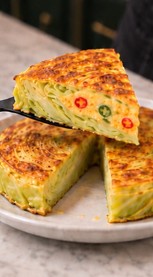 cabbage omelet