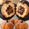 pumpkin shaped donuts