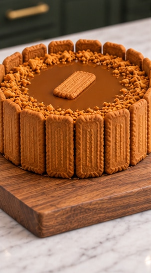 no bake Biscoff cheesecake