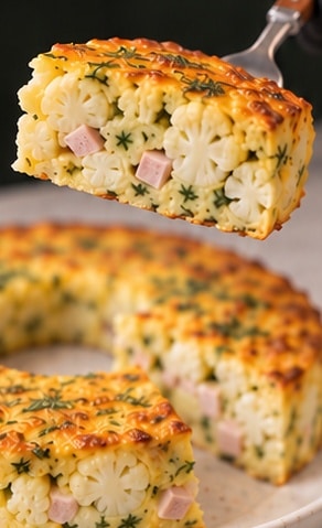 cauliflower egg bake